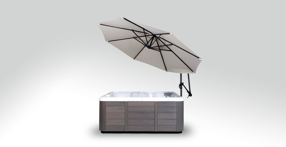 creme spa side umbrella